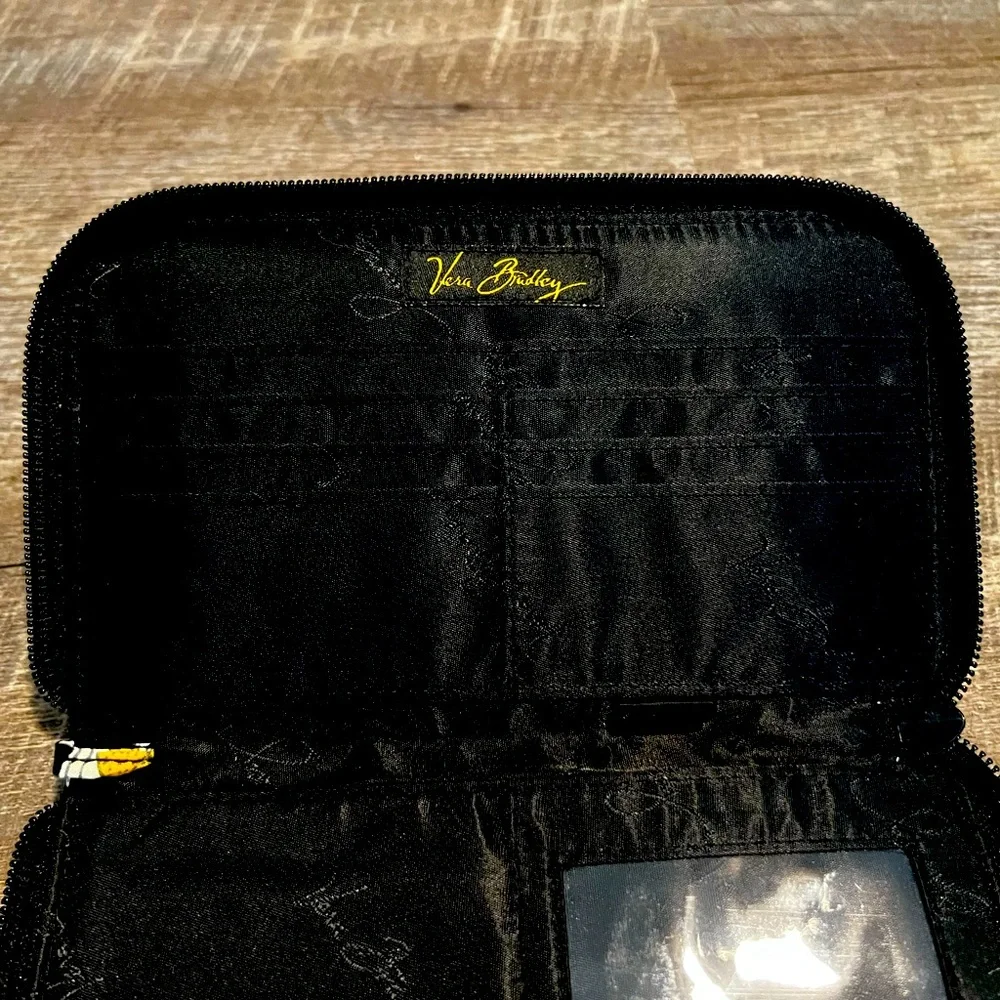 Vintage Vera Bradley Yellow Bird Zip Around Wallet - Picture 5 of 6